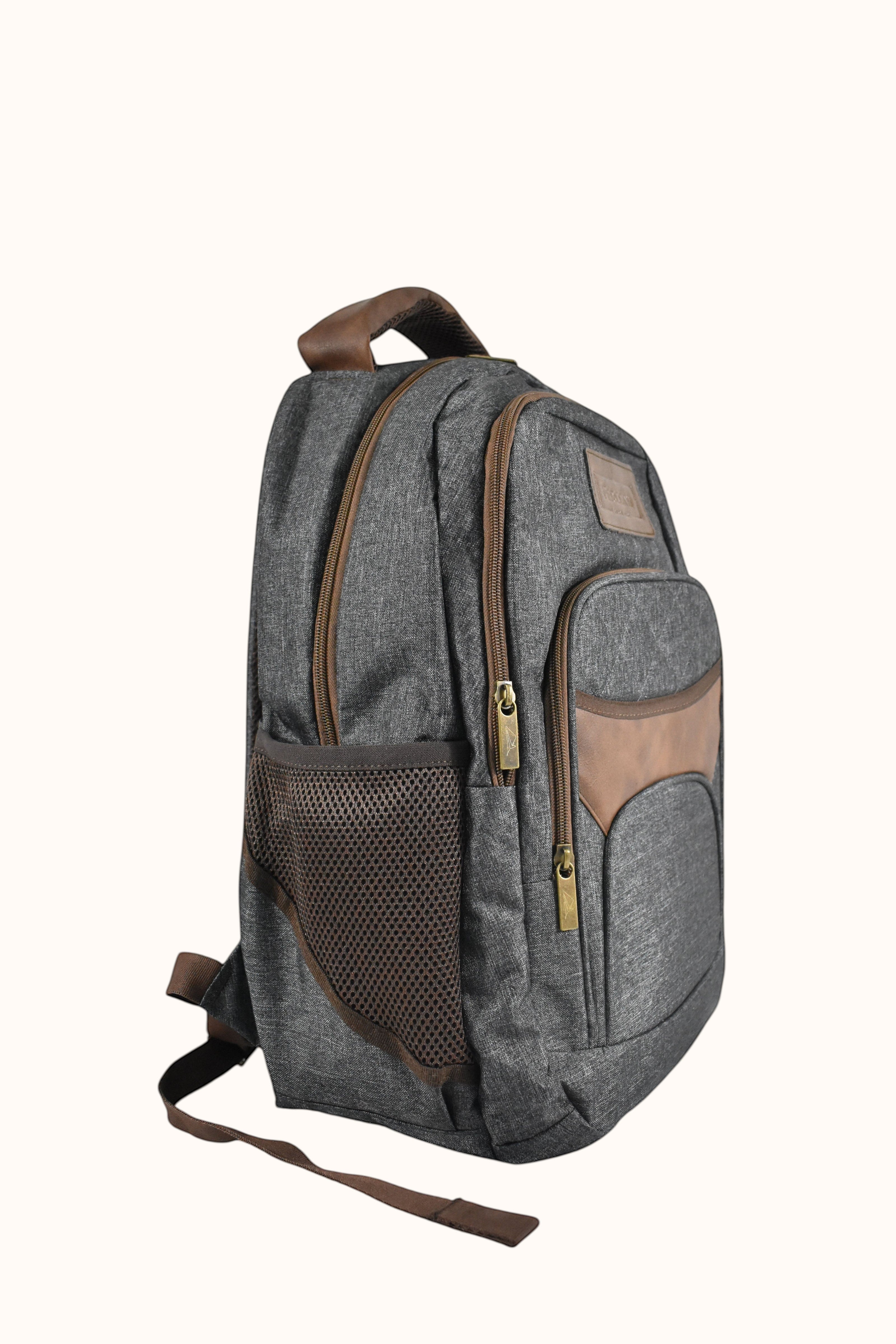 Morral gris FERCCINI Amalfi Cumbre Cenizo con porta computador acolchado