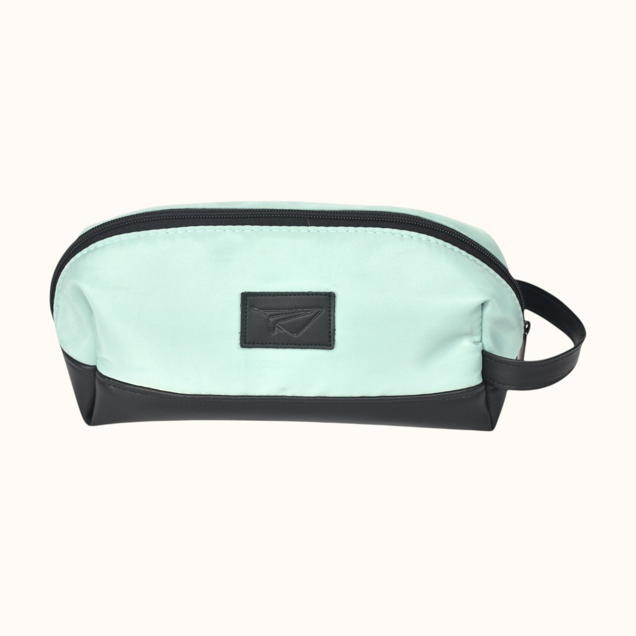 Neceser FERCCINI Minori Paradiso en lona verde menta satinada con base y asa en sintético negro
