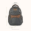 Medidas del morral AMALFI Cumbre Cenizo: 45 × 30 × 14 cm